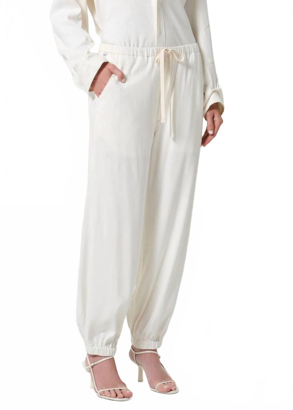 NEW CITIZENS OF HUMANITY bubble pull-on pants in moonlight (cream)